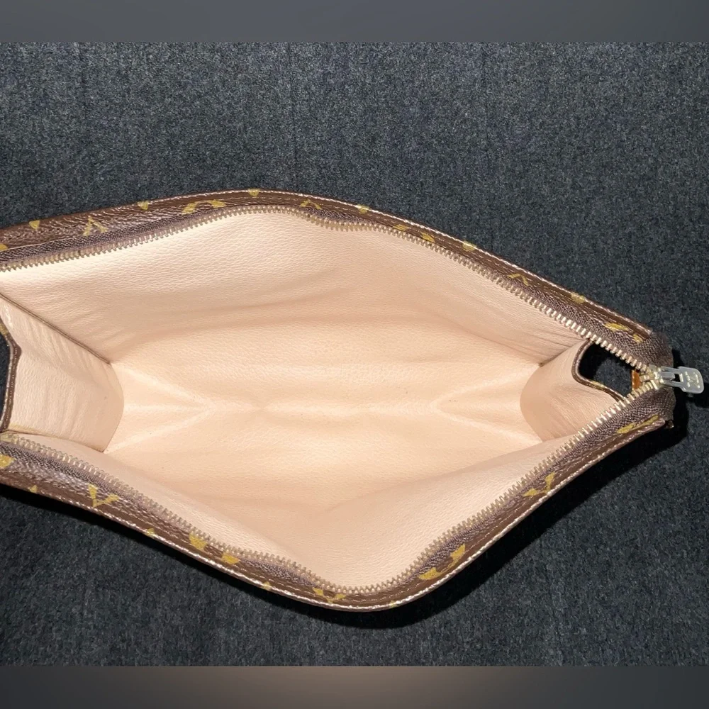 ✅AUTHENTIC LV BAG 2WAYS GREAT USED POUCH 26 LOUIS VUITTON - Picture 7 of 15